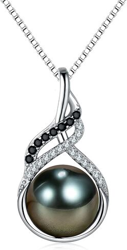 Gifts for Women-Wife- Real Tahitian-Pearl-Necklace, Birthday Anniversary Valentines Gifts For Her Wife Christmas - Mother's Day Gift for Mom - Companion Necklace For Women Luxury Fine Jewelry in Saudi Arabia
