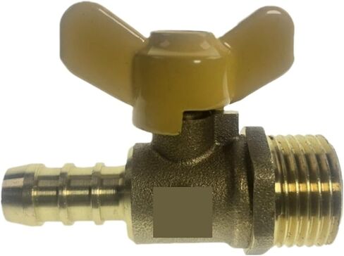 12mm Hose Barb x 1/2" BSP Male Thread Two Way Brass Ball Valve in Saudi Arabia