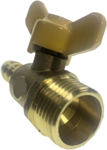 12mm Hose Barb x 1/2" BSP Male Thread Two Way Brass Ball Valve in Saudi Arabia