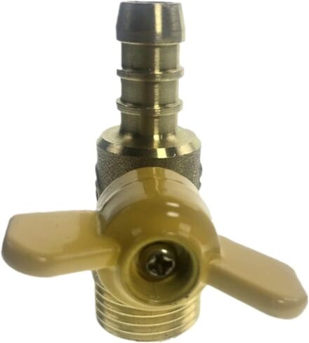 12mm Hose Barb x 1/2" BSP Male Thread Two Way Brass Ball Valve in Saudi Arabia