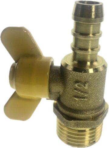 12mm Hose Barb x 1/2" BSP Male Thread Two Way Brass Ball Valve in Saudi Arabia