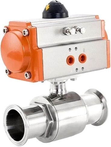 Sanitary Pneumatic Clamp Ball Valve Stainless Steel Double Acting Q611F-16P Pneumatic Quick Mounted Ball Valves(38mm) in Saudi Arabia
