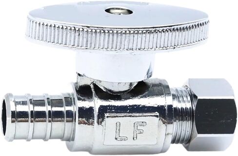 تجعيد / F1807 PEX 1/2 "* 3/8" شركات. OD 1/4 صمام إيقاف مستقيم؛ 12 قطعة/علبة؛ 80405 in Saudi Arabia