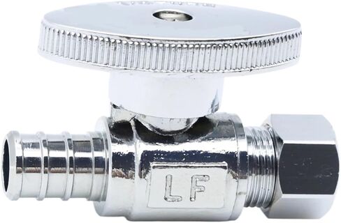 تجعيد / F1807 PEX 1/2 "* 3/8" شركات. OD 1/4 صمام إيقاف مستقيم؛ 12 قطعة/علبة؛ 80405 in Saudi Arabia