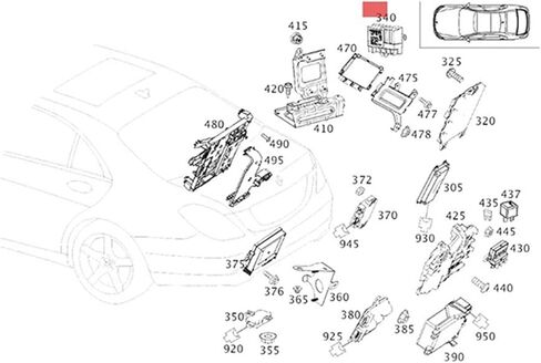 Car Engine Driver Module Fuel Pump Control Unit A0009002414 in Saudi Arabia