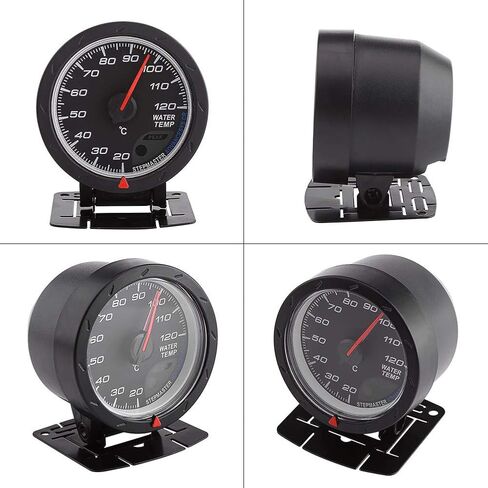 Universal Digital Blue LED Water Temp Temperature Gauge 20 120℃ Range Meter for Auto Racing Car Stainless Steel 12V DC 8x7x6cm in Saudi Arabia