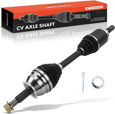 A-Premium Pair (2) Front CV Axle Shaft Assembly Compatible with Nissan Titan 2017-2020 V8 5.6L, Driver and Passenger Side, Replace# 39100EZ30A in Kuwait