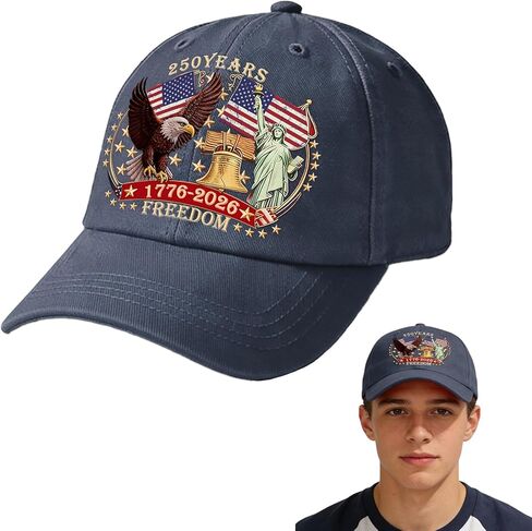 MOSADO 250 Anniversary USA Hat, American 1776-2026 Patriotic Celebration Cap for Men Women in Saudi Arabia
