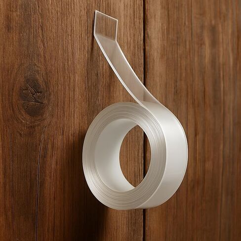 شريط مزدوج الجوانب شديد التحمل، شريط تثبيت شفاف بعرض إضافي 2 × 16 بوصة - شريط حائط قوي وقابل للإزالة للتعليق والسجاد والحرف اليدوية والديكور - قابل للغسل، نانو مقاوم للحرارة، 3 بوصات أساسية in Kuwait