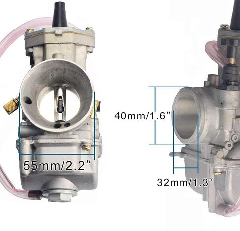 GOOFIT 34mm Carburetor with Power Jet Replacement for 125CC-250CC Motorcycle Engine Carb Dirt Bike ATV Power Race Scooter in Saudi Arabia