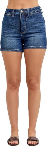 Judy Blue Womens Shorts - High Waisted Tummy Control Slim Short in Saudi Arabia