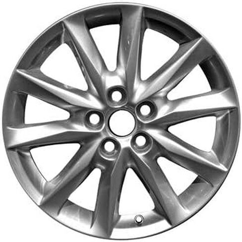 18x7 Aluminum Wheel Rim 10-Spoke Silver - Factory Restored Compatible With Mazda 3 2017-2018 - Exact Fit - Direct Replacement in Saudi Arabia