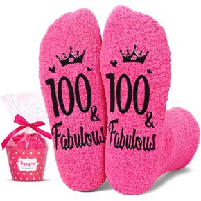HAPPYPOP Birthday Socks Ideas - Women's Birthday Gift for 75 80 85 90 95 100 Year Olds in Kuwait