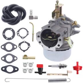 Carburetor #30 for Kohler K321 K341 K361 M14 M16 14HP 16HP 18HP Cast Iron John Deere 316 with 47-091-01-S Spring Spark Plug Gaskets Kit in Kuwait
