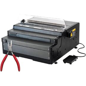TruBind Heavy Duty Coil Binding Machine with Electric Punch & Coil Inserter and Foot Pedal | 25 Sheet Punch Capacity | Bind up to 500 Sheets | 46 Fully Disengageable Dies | 4:1 Pitch | 1-Year Warranty in Kuwait