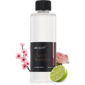 عبوة إعادة تعبئة ناشر القصب الحمضي من Airkeep - 6.76 أونصة سائلة - زيت معطر ممتاز للعلاج بالروائح المنزلية - عطر طويل الأمد لناشري القصب - مثالي للحمام وغرفة النوم وديكور المنزل in Kuwait