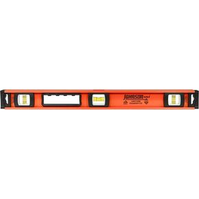Johnson Level & Tool 1253-2400 مستوى ألومنيوم I-Beam شديد التحمل، 24 بوصة، برتقالي، مستوى واحد in Kuwait