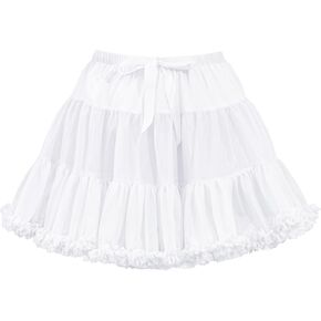 Women's Petticoat Fluffy Tulle Tutu Skirts Ballet Skirt Underskirt Half Slips for Halloween Dance Costume S-3XL in Saudi Arabia