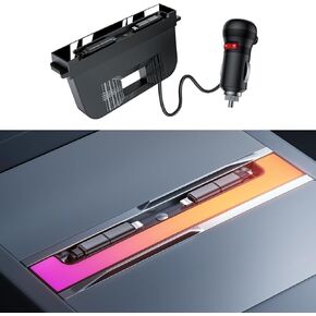 محور شحن وحدة التحكم المخفية موديل Y Juniper 2025-2026، قاعدة شحن الملحقات الداخلية Tesla Model 3 Highland 2024-2025، شاحن سريع مع كابل قابل للسحب، من النوع C إلى Lightning، 60 وات GaN in Kuwait