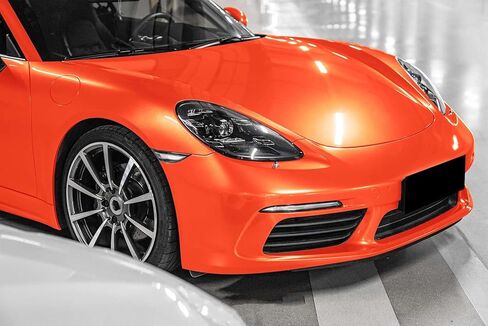 Super Gloss Metallic Orange Automotive Vinyl Wrap Car Vehicle Bubble Free Air Release 12"x60" (1FTx5FT) in Saudi Arabia