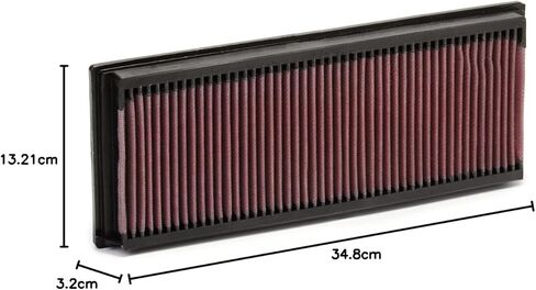 K&N Engine Air Filter: Increase Power & Acceleration, Washable, Premium, Replacement Car Air Filter: Compatible with 1998-2015 Mercedes Benz (G550, R500, S400 Hybrid, C300, G500, GL 450, 550), 33-2181 in Saudi Arabia