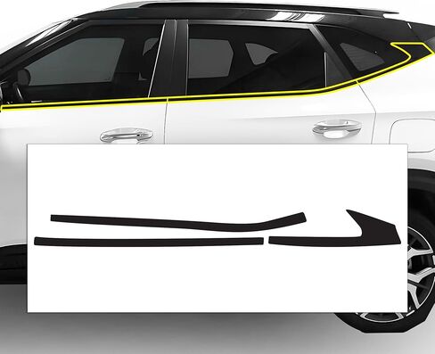 BOGAR TECH DESIGNS for Kia Seltos 2021-2023 Front Chrome Delete – Precut Vinyl Overlay Kit, Gloss Black Blackout Trim in Saudi Arabia