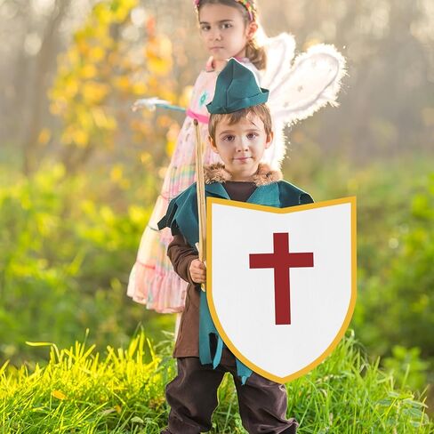 DECHOUS 15Pcs Blank Paper Shields: DIY Crafts Cardboard Shields to Decorate for Children, Knight Play, Castle Activities, Party Decoration, 16.5X 13 Inch in Saudi Arabia
