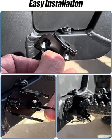 Electric Dirt Bike Foot Pegs Bracket Holder Fit for Tuttio Soleil 01, High Strength Anti-rust FootPeg Mount Clamps, 2 Pcs in Kuwait