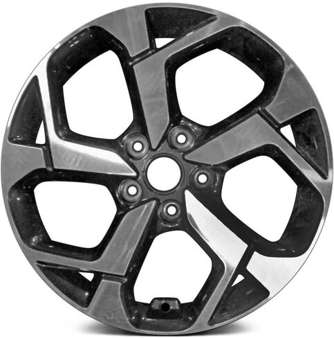 5 Double Spiral-Spoke Machined and Dark Charcoal 17x7 Alloy Factory Wheel | Restored to OEM Rim - Compatible with 2020-2021 Kia Sportage in Saudi Arabia