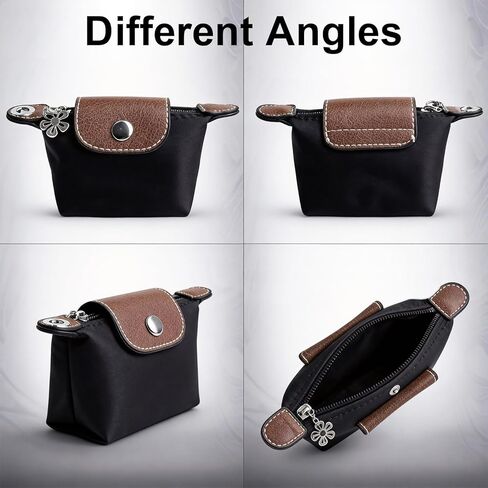 Mini Coin Purse Keychain, Mini Pouch Keychain with Zipper, Small Coin Purse for Cards and Cash, Lightweight Change Purse for Outdoor and Daily Use in Kuwait