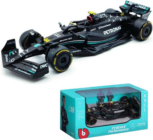 Bburago 1:43 Mercedes-AMG Petronas F1 Team W14 2023 44# لويس هاميلتون سبيكة سيارة مصبوبة نموذج مجموعة هدية (W14 44#) in Kuwait