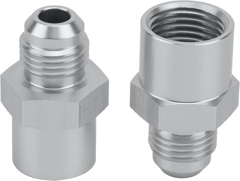 6AN Adapter Fitting Set Compatible with GM TBI Style (metric O-ring) Fuel Sending Units - 47-0001 Silver in Saudi Arabia