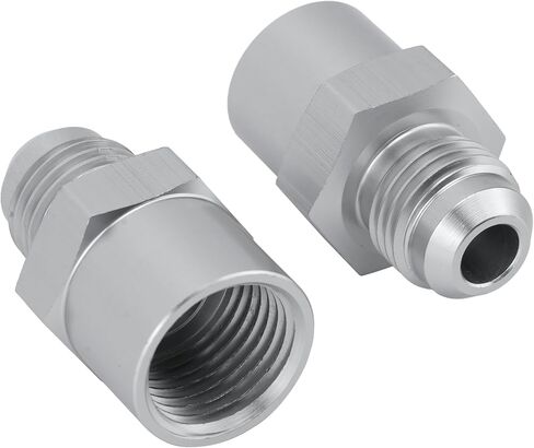 6AN Adapter Fitting Set Compatible with GM TBI Style (metric O-ring) Fuel Sending Units - 47-0001 Silver in Saudi Arabia