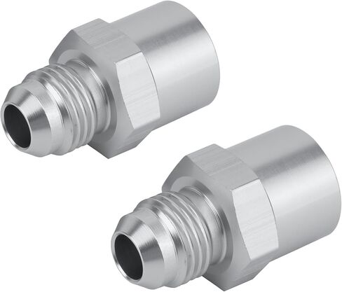6AN Adapter Fitting Set Compatible with GM TBI Style (metric O-ring) Fuel Sending Units - 47-0001 Silver in Saudi Arabia