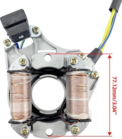 2 لفائف 4 سلك الإشعال كامل موجة الجزء الثابت مغناطيسي ل 50cc 70cc 90cc 110cc 125cc الكهربائية بدء الترابية دراجة الطرق غير الممهدة الذهاب كارت ATV 4 ويلر رباعية in Saudi Arabia