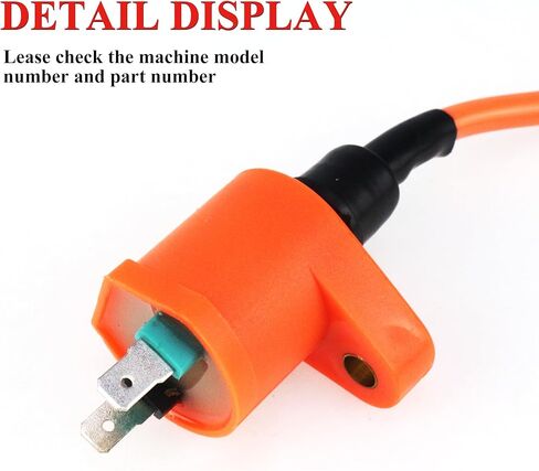 High Performance Racing Ignition Coil For 50CC 150CC 110CC 125CC 80CC 90CC Moped Pit Dirt Bike Engine Motorcycle Scooter ATV Go Kart,Orange in Saudi Arabia