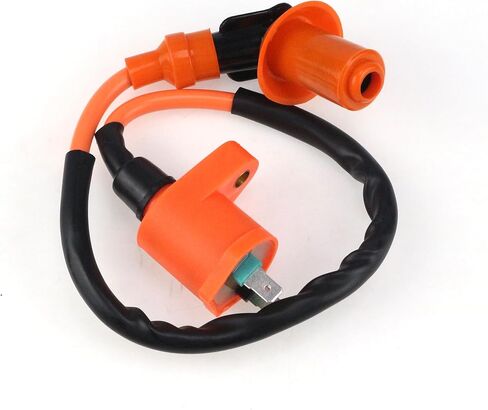 High Performance Racing Ignition Coil For 50CC 150CC 110CC 125CC 80CC 90CC Moped Pit Dirt Bike Engine Motorcycle Scooter ATV Go Kart,Orange in Saudi Arabia