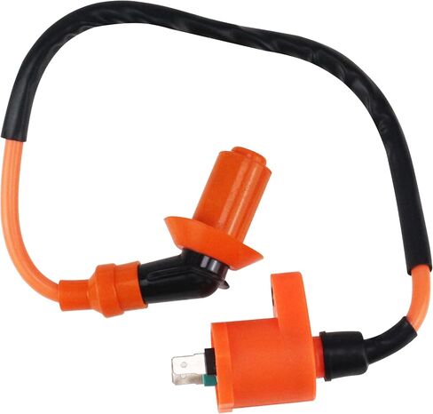 High Performance Racing Ignition Coil For 50CC 150CC 110CC 125CC 80CC 90CC Moped Pit Dirt Bike Engine Motorcycle Scooter ATV Go Kart,Orange in Saudi Arabia