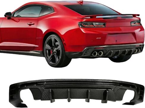 موزع روائح كامارو الخلفي متوافق مع 2016-2024 شيفروليه كامارو LS LT1 LT SS (باستثناء طراز ZL1) كوبيه ومقسم شفة ببابين قابل للتحويل لامع in Kuwait