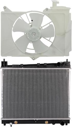 Radiator and Cooling Fan 2004-2006 for Scion xA Base 1.5L 2004-2006 for Scion xB Base 1.5L Cooling fan: 1671121030 Radiator: 2305 in Kuwait