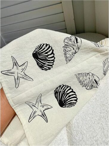 شورت صيفي للسيدات من MakeMeChic شورت شاطئ كاجوال بخصر عالي المرونة على شكل نجمة البحر in Saudi Arabia