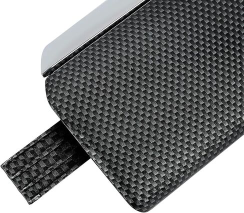 ECOTRIC Interior Door Panel Trim Molding Kit Compatible with 2019-2024 Chevy Chevrolet Silverado & GMC Sierra Crew Cab Truck Replacement for 84469330 - Carbon Fiber Color & Silver in Saudi Arabia