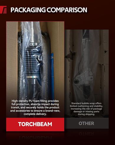 Torchbeam Hydraulic Power Steering Rack and Pinion Replacement for Toyota Tacoma 2016-2022 All Models, 2005-2015 4.0L V6 4WD RWD, 2005-2015 2.7L L4 4WD RWD Replace# 262629 in Kuwait