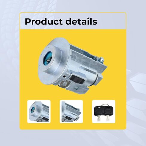 أسطوانة قفل الإشعال مع مفتاحين، متوافقة مع تويوتا سيينا 2004-2010، استبدال ما بعد البيع لرقم الجزء 69057-AE020 (K4L) in Kuwait