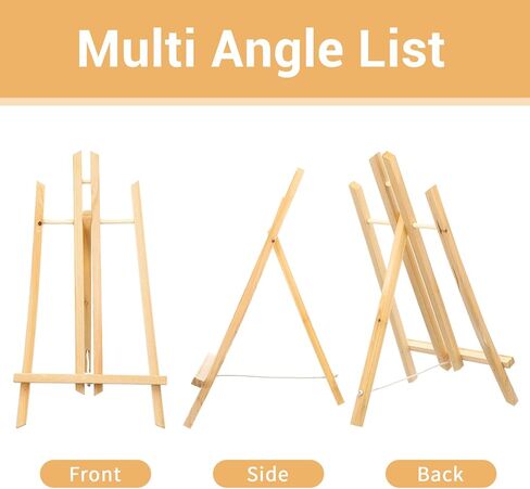 16 Pack 11.8 Inch Wood Easel Stand, Art Craft Painting Display Easel Wooden Tabletop Easels for Painting Party, Art Projects, Displaying Canvases, Portable Canvas Photo Picture Sign Holder in Saudi Arabia