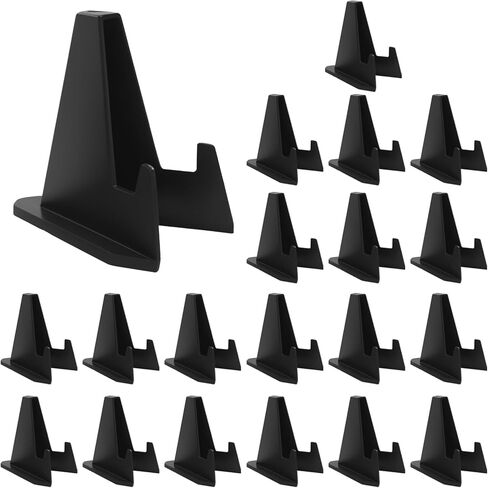 20 Pcs Card Display Stand, Black Mini Display Holder, 2.2 Inch Tall Holder Stand for Trading, Sports, Baseball Cards and Coins, Medals in Saudi Arabia