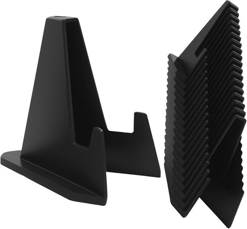 20 Pcs Card Display Stand, Black Mini Display Holder, 2.2 Inch Tall Holder Stand for Trading, Sports, Baseball Cards and Coins, Medals in Saudi Arabia