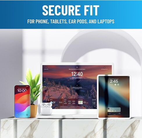 مجموعة تنظيف iPhone 11 في 1 - منظف متعدد الأدوات لمنافذ الشحن، متوافق مع كابلات Lightning والموصلات والنوع C، فرشاة عالمية لأجهزة iPhone وAndroid - تتضمن حقيبة السفر in Kuwait