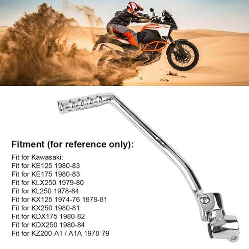 رافعة بداية ركلة 16 مم/0.6 بوصة، استبدال دواسة بدء التشغيل لـ KE125 KE175 KLX250 200 Pit Dirt Bike، سبائك فولاذية in Saudi Arabia