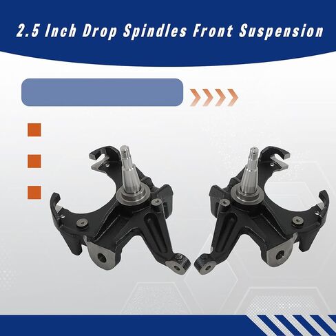 GXYWADY 2.5 Inch Drop Spindles Front Suspension Replacement for Chevy C10 W/Disc Brake 2wd 1963-1970 in Saudi Arabia